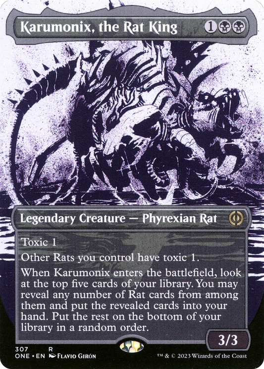Karumonix, the Rat King (ONE-307) (Showcase) (Borderless)