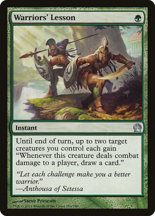 Warriors' Lesson (THS-184) (Foil)