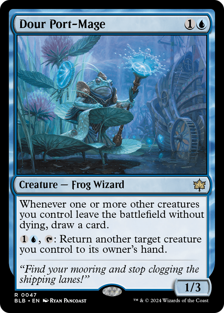 Dour Port-Mage (BLB-047) (Foil)