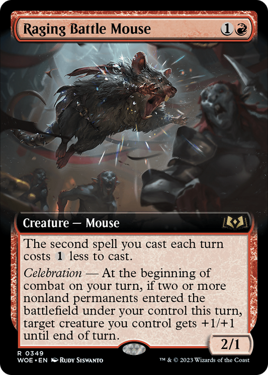 Raging Battle Mouse (WOE-349) (Extended Art) (Foil)