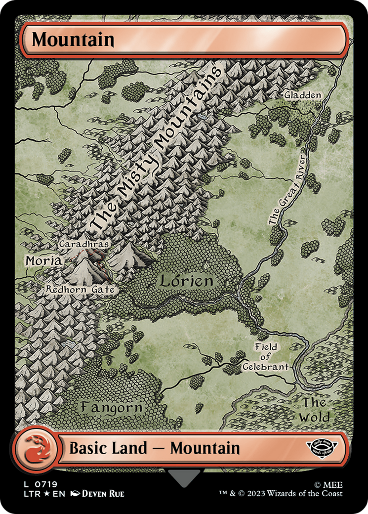 Mountain (LTR-719) (Full Art) (Scroll,Surge Foil)