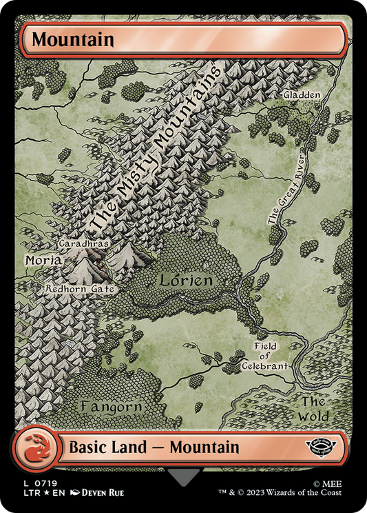 Mountain (LTR-719) (Full Art) (Scroll,Surge Foil)