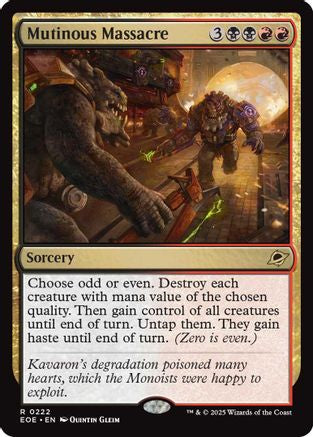 Mutinous Massacre (EOE-222) (Foil)