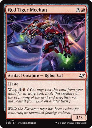 Red Tiger Mechan (EOE-154) (Foil)