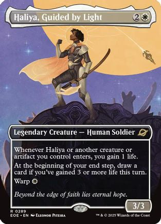 Haliya, Guided by Light (Borderless) (EOE-289) (Foil)