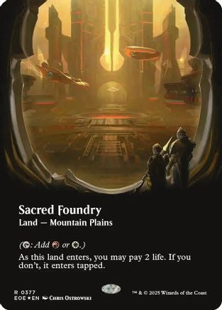 Sacred Foundry (Borderless) (Galaxy Foil) (EOE-377)