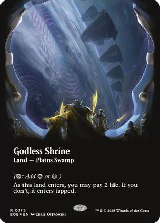 Godless Shrine (Borderless) (Galaxy Foil) (EOE-375)