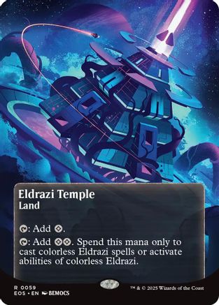 Eldrazi Temple (0059) (Borderless) (EOS-059) (Foil)