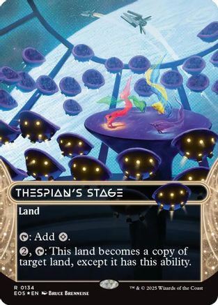 Thespian's Stage (0134) (Borderless) (Galaxy Foil) (EOS-134)