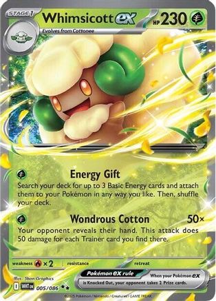 Whimsicott ex (WHT-005) (Holofoil)