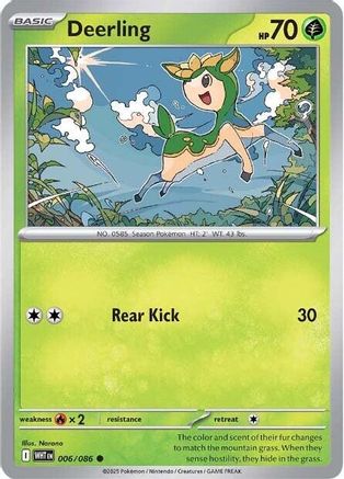 Deerling (WHT-006) (Reverse Holofoil)