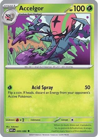 Accelgor (WHT-009) (Reverse Holofoil)