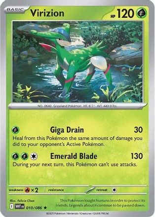 Virizion (WHT-010) (Reverse Holofoil)