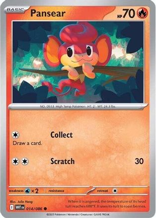 Pansear (WHT-014) (Reverse Holofoil)