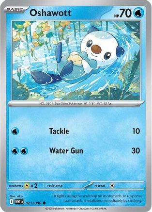 Oshawott (WHT-021) (Reverse Holofoil)