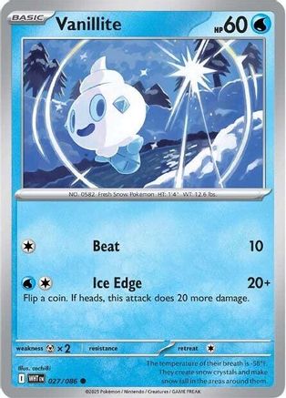 Vanillite (WHT-027) (Reverse Holofoil)