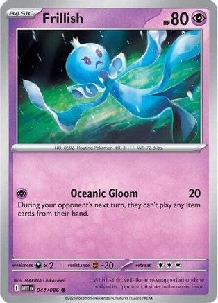 Frillish (WHT-044) (Reverse Holofoil)