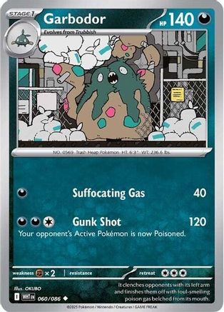 Garbodor (WHT-060) (Reverse Holofoil)