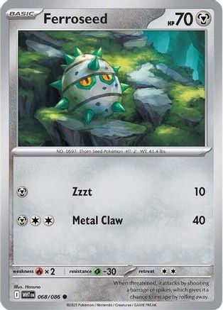 Ferroseed (WHT-068) (Reverse Holofoil)