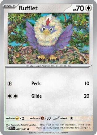 Rufflet (BLK-077) (Reverse Holofoil)