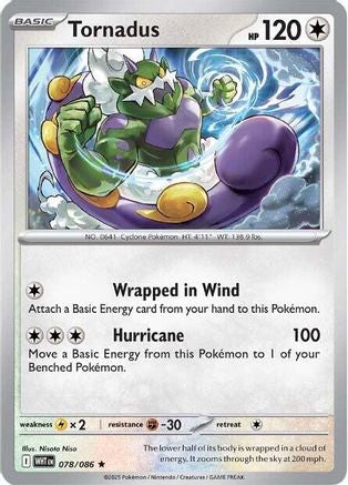 Tornadus (WHT-078) (Reverse Holofoil)