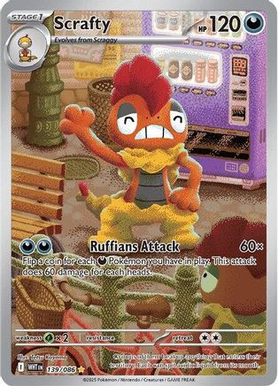 Scrafty (WHT-139) (Holofoil)