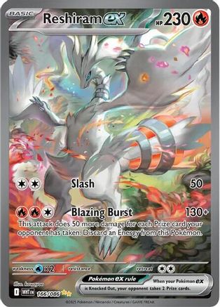 Reshiram ex (WHT-166) (Holofoil)