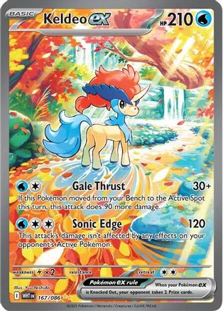 Keldeo ex (WHT-167) (Holofoil)