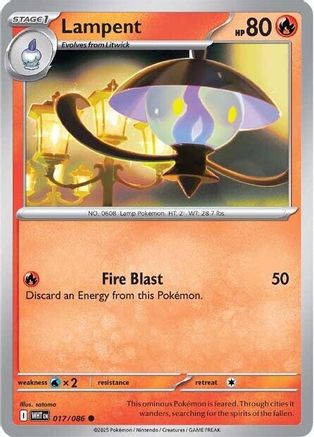 Lampent (WHT-017) (Reverse Holofoil)
