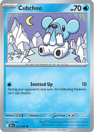 Cubchoo (BLK-025) (Reverse Holofoil)