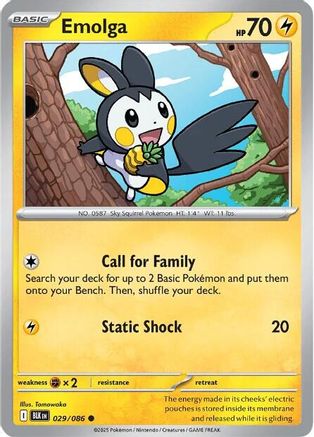 Emolga (BLK-029) (Reverse Holofoil)