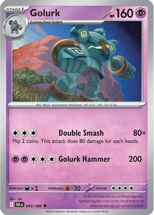 Golurk (BLK-043) (Reverse Holofoil)