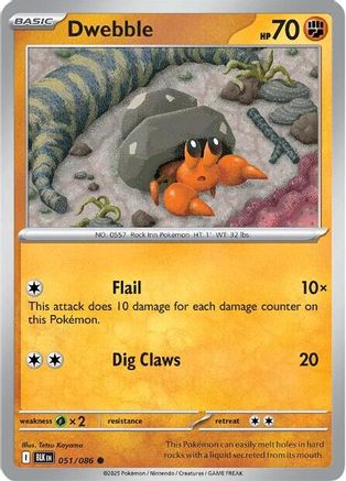Dwebble (BLK-051) (Reverse Holofoil)