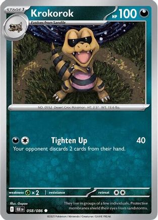 Krokorok (BLK-058) (Reverse Holofoil)
