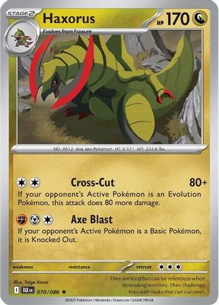 Haxorus (BLK-070) (Reverse Holofoil)
