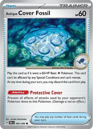 Antique Cover Fossil (BLK-080) (Reverse Holofoil)