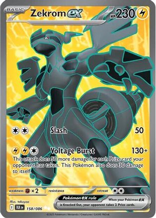 Zekrom ex (BLK-158) (Holofoil)
