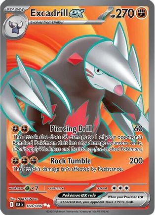 Excadrill ex (BLK-160) (Holofoil)