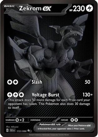 Zekrom ex (BLK-172) (Holofoil)