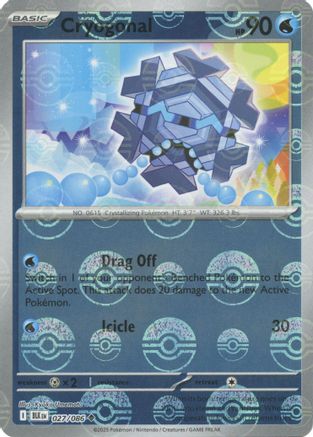 Cryogonal (Poke Ball Pattern) (BLK-027) (Holofoil)