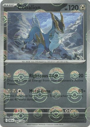 Cobalion (Poke Ball Pattern) (BLK-066) (Holofoil)