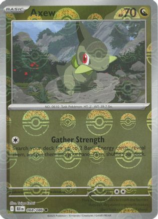 Axew (Poke Ball Pattern) (BLK-068) (Holofoil)