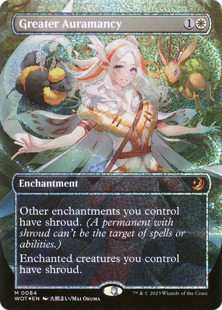 Greater Auramancy (WOT-084) (Borderless) (Confetti Foil)