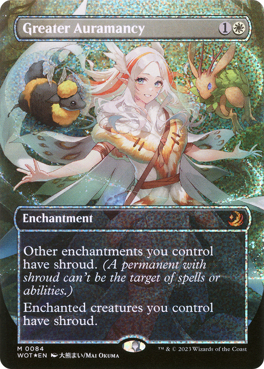 Greater Auramancy (WOT-084) (Borderless) (Confetti Foil)