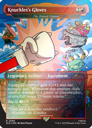 Knuckles's Gloves - The Reaver Cleaver (Rainbow Foil) (SLD-2095)