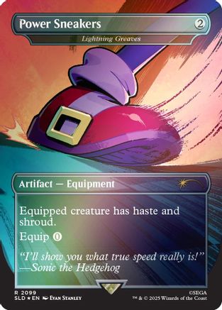 Power Sneakers - Lightning Greaves (Rainbow Foil) (SLD-2099)
