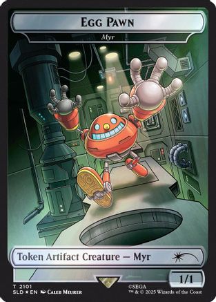 Egg Pawn - Myr Token (Rainbow Foil) (SLD-2101)