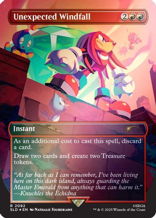 Unexpected Windfall (2092) (Rainbow Foil) (SLD-2092)