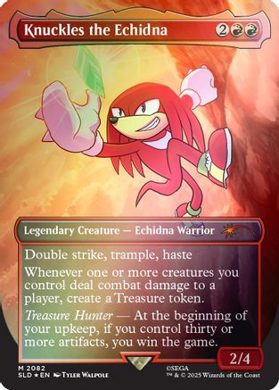 Knuckles the Echidna (Rainbow Foil) (SLD-2082)