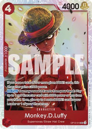 Monkey.D.Luffy (OP12-015) (Foil)